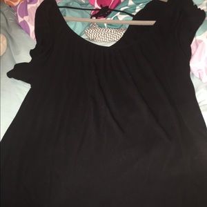 Black Loose fitting top