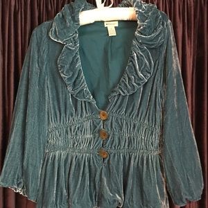 Anthropologie Velvety Jacket