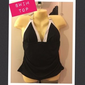 Black & White Swim Top only