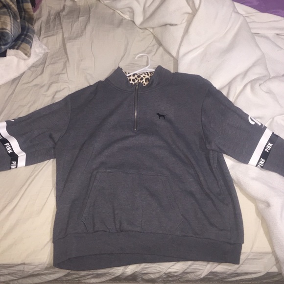 Victoria secret pink quarter zip