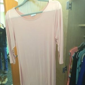 Light pink fitted dress