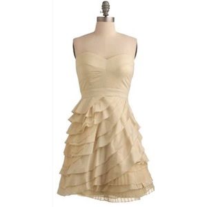 ModCloth Baklava Beauty Dress in Cream