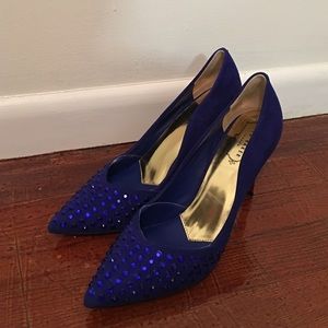 Ted Baker suede studded pointy toed stiletto