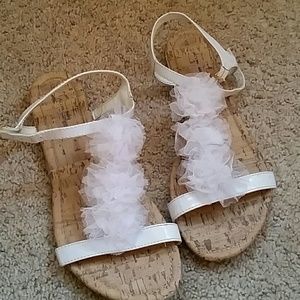 White sandals