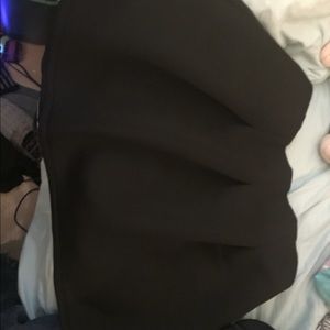 Black mini skirt