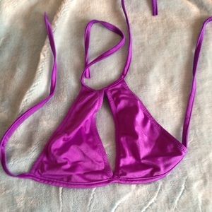 Rave purple keyhole halter
