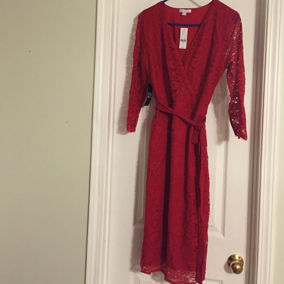 NWT Red Lace Dress. Beautiful Dress.