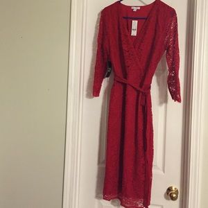 NWT Red Lace Dress. Beautiful Dress.