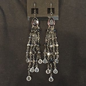 Long Black Earrings