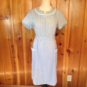 Cute vintage seersucker sundress.