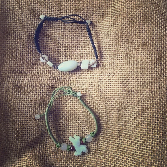 2 Jade Bracelets, supposed to bring luck! - Picture 1 of 1