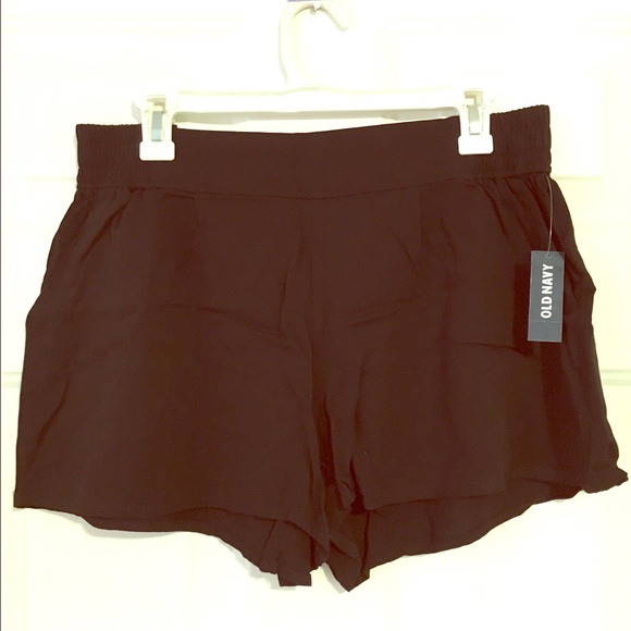 Black flowy/flared shorts