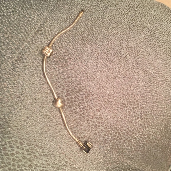 Pandora bracelet with 2 charms