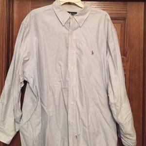 Mens Ralph Lauren dress shirt 17 1/2 34 sleeves