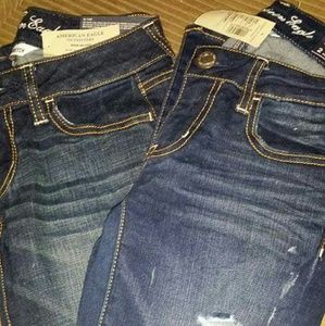2 pairs of American Eagle jeans