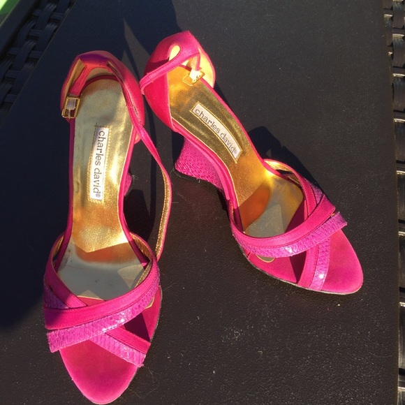 Pink Charles David heels
