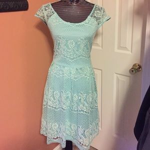 Light blue lace dress Sz 2X NNW with tags