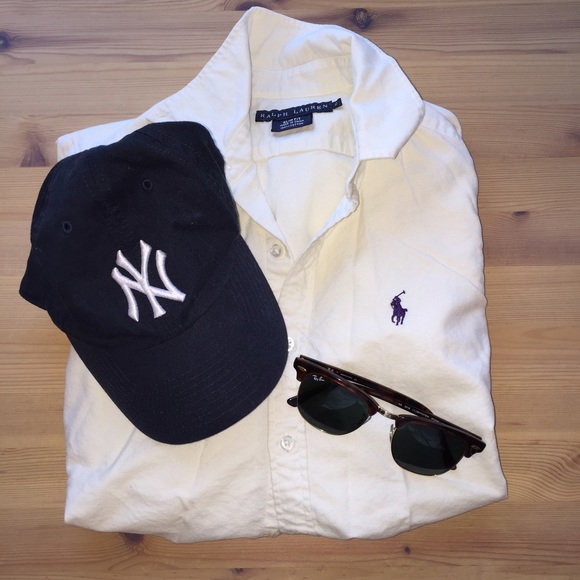 Ralph Lauren Ivory button down.