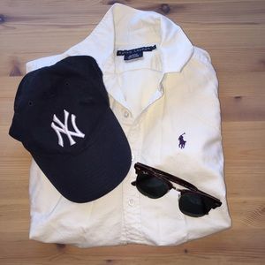 Ralph Lauren Ivory button down.
