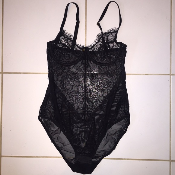 Gooseberry black lace one piece