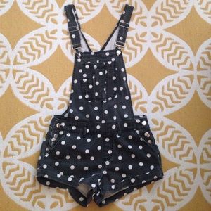 Forever 21 polka dot overalls