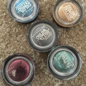 Maybelline color tattoo eye shadows