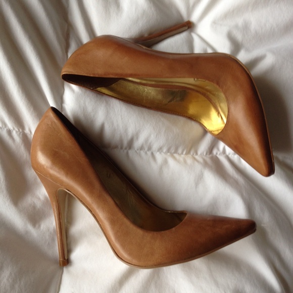 Tan Leather Stilettos Online Hotsell 