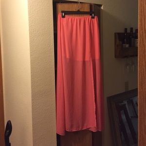 Pink Maxi Skirt