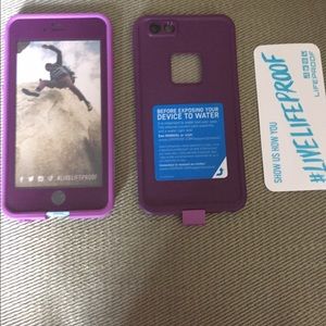 Brand New purple I phone 6/s+ Lifeproof case