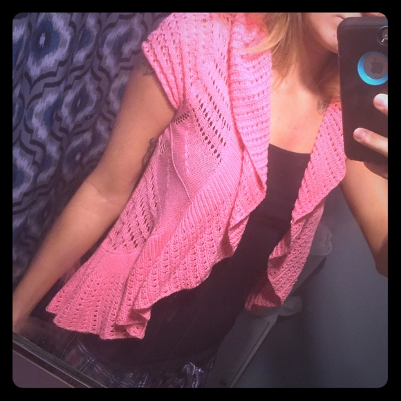 Short Sleeved Sweater Cardigan