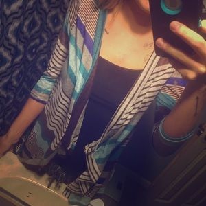 Striped Longsleeve Cardigan