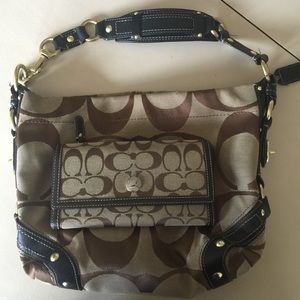 Coach handbag & matching wallet