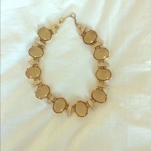 Banana Republic gold, pearlescent necklace
