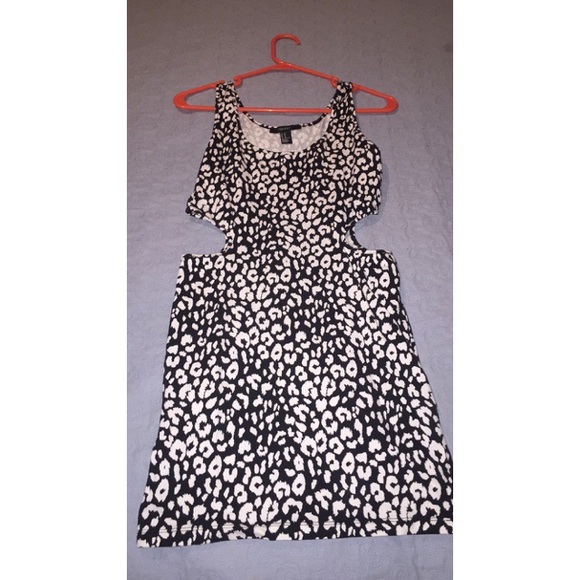 Forever 21 black & white bodycon dress