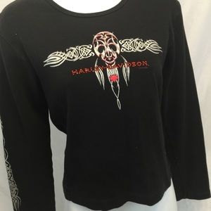 Black Longsleeve Harley Davidson Shirt