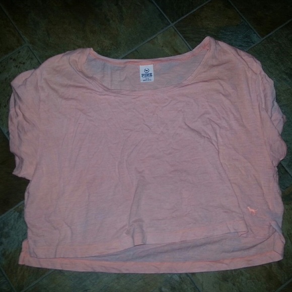 Victoria's Secret coral off the shoulder tee shirt