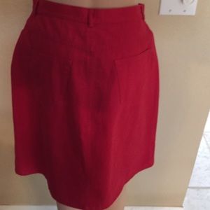 Red skirt