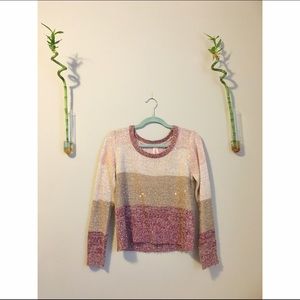 Embellished Multi-Colored Sweater