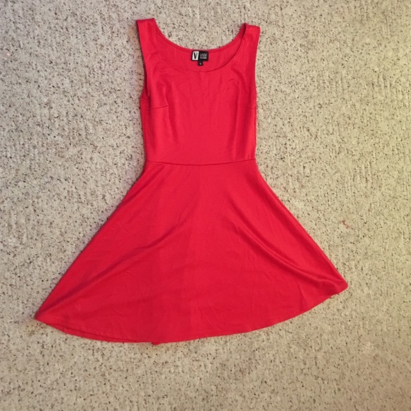 Light red summer dress