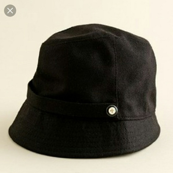 J. Crew Accessories - J.Crew Black Wool Bucket Hat