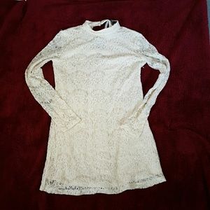 Long sleeve mini dress