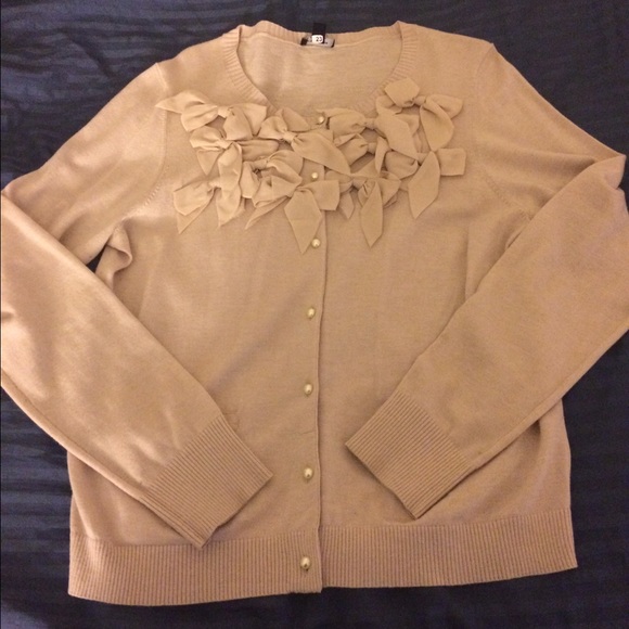 Ann Taylor Bow Cardigan