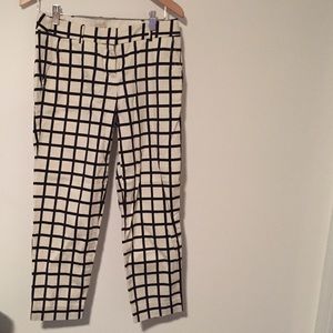 Jcrew white and black pants. Size 2.