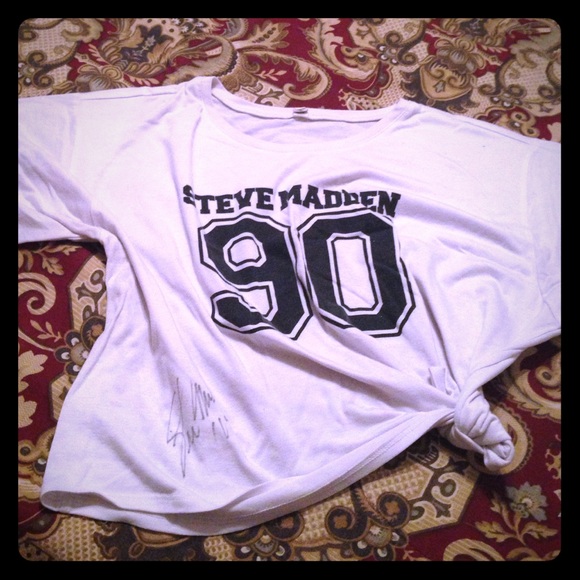 Autographed Steve Madden crop top