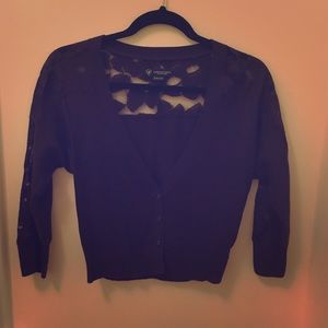 Dark purple lace cardigan