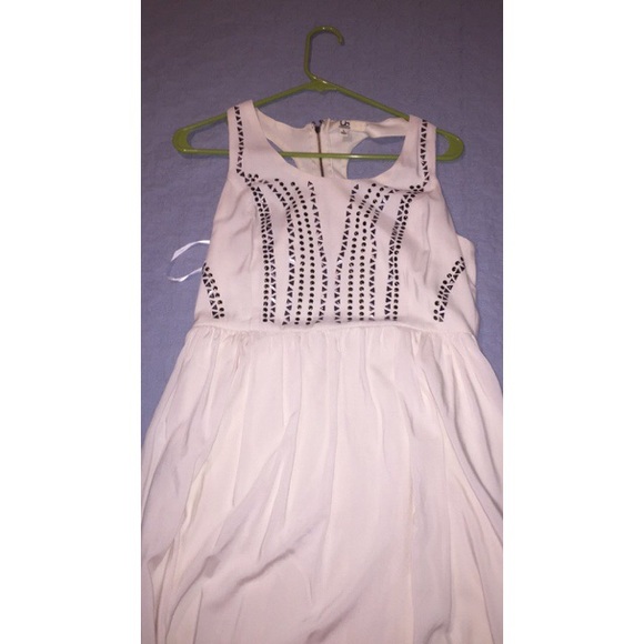 Cream studded dress - perfect for graduation!