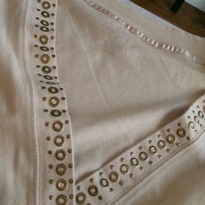 Cream CrissCross Top