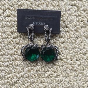 BCBG Emerald Earrings