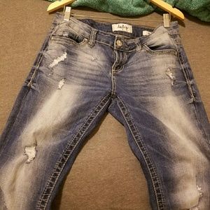 Daytrip distressed skinny jeans