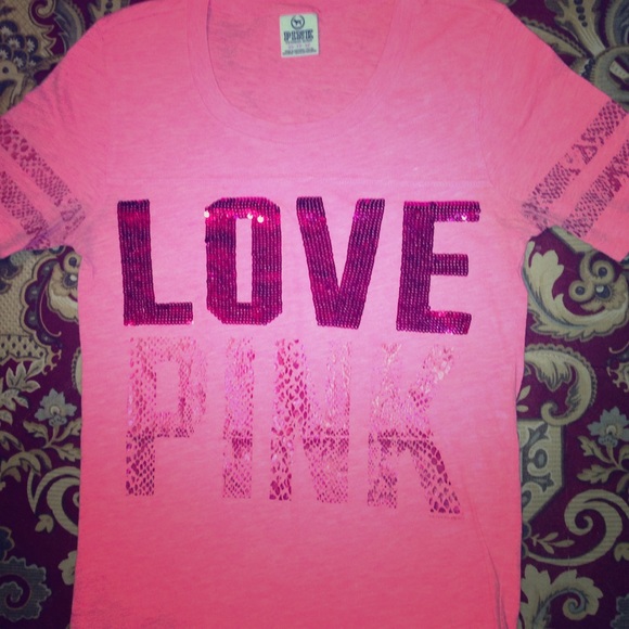Victoria's Secret varsity bling t shirt